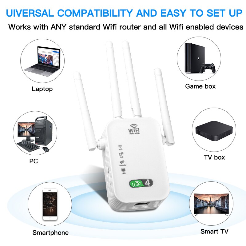300m wifiリピーターwi-fiアンプ802.11n  - Smart Home Office のレビューと価格