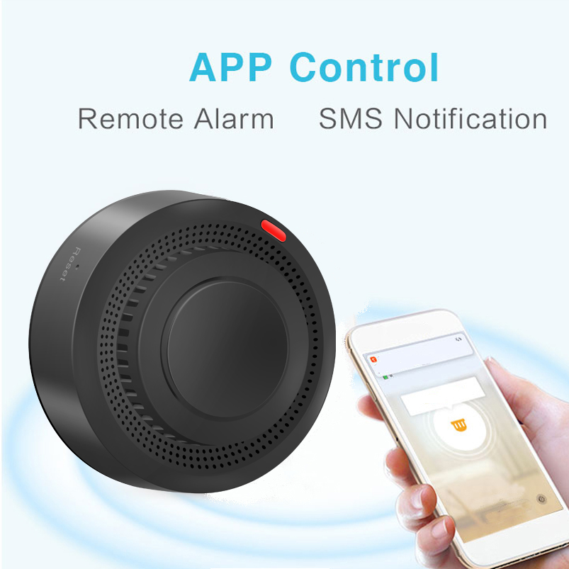 2.4G WiFi煙感知器ワイヤレスセンサー火災警報器家庭用 - Smart Smoke Detector のレビューと価格