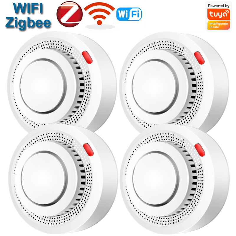 WiFi/Zigbee 煙探知センサー火災警報器は Tuya - Smart Smoke Detector のレビューと価格