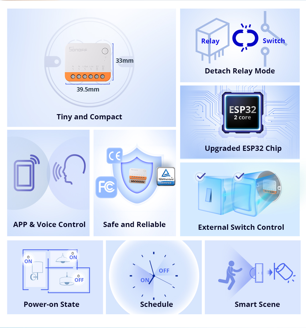 Sonoff Mini R4 Extreme Wifiスマー - Smart Home Project のレビューと価格