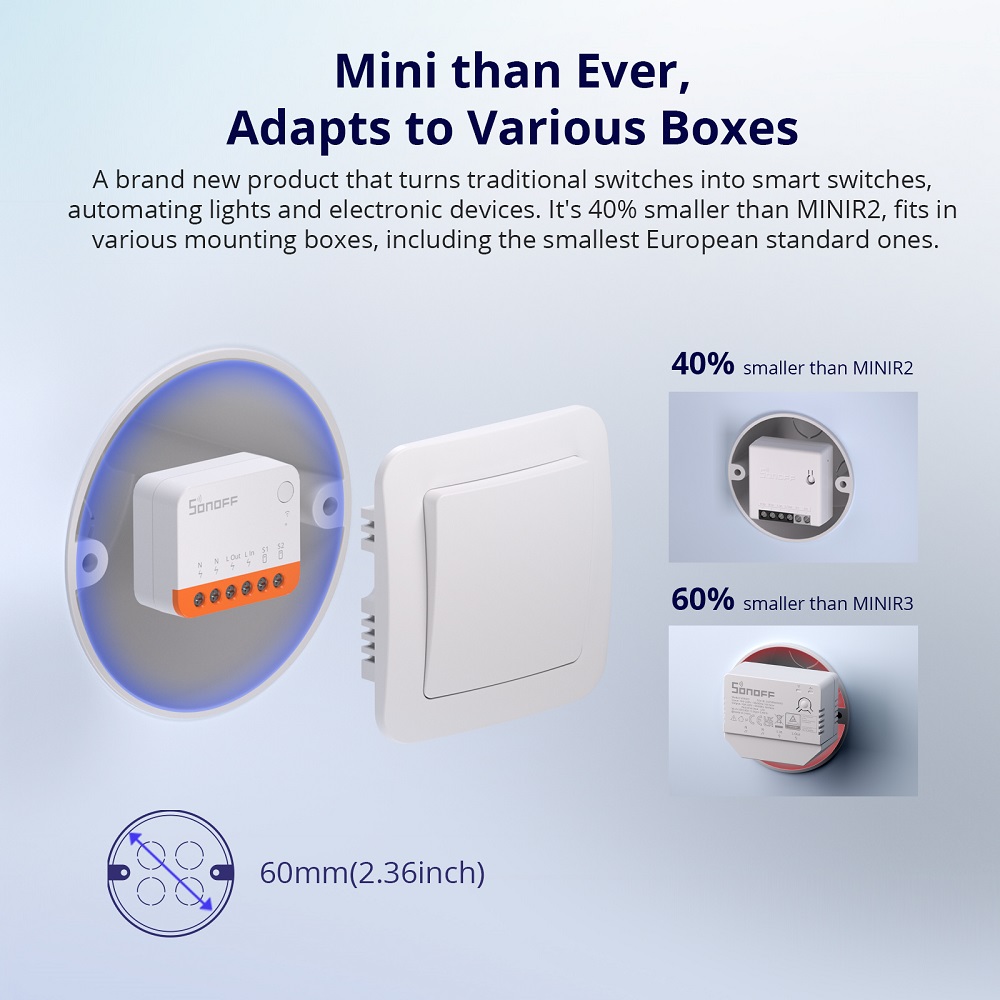 Sonoff Mini R4 Extreme Wifiスマー - Smart Home Project のレビューと価格